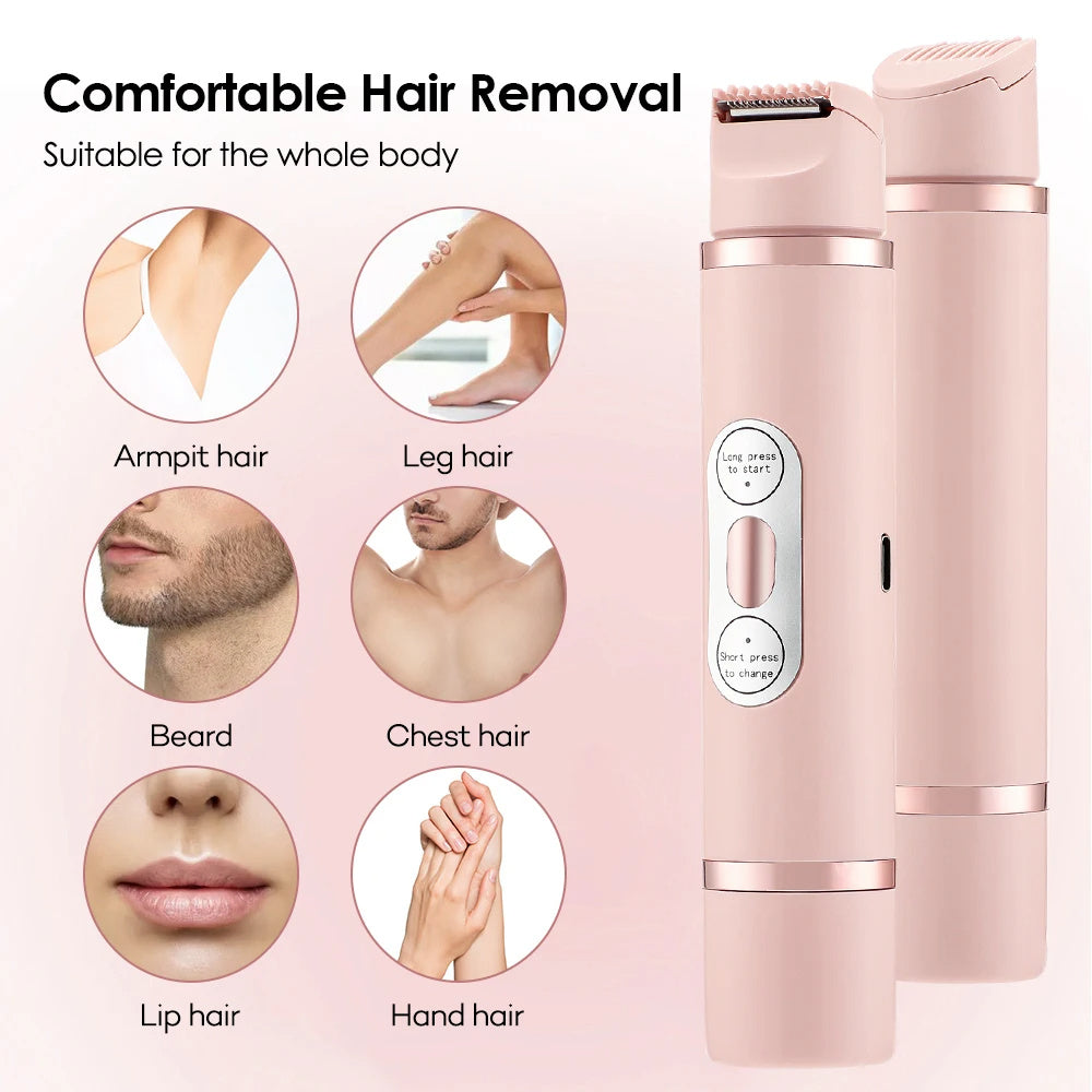 Dual-Head Electric Shaver Painless Women's Epilator Bikini Hair Removal Device Automatic Hair Trimmer | Koalakits36
