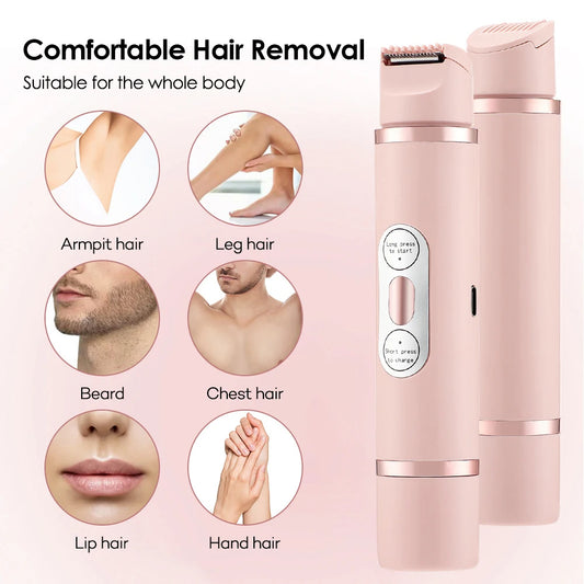 Dual-Head Electric Shaver Painless Women's Epilator Bikini Hair Removal Device Automatic Hair Trimmer | Koalakits36
