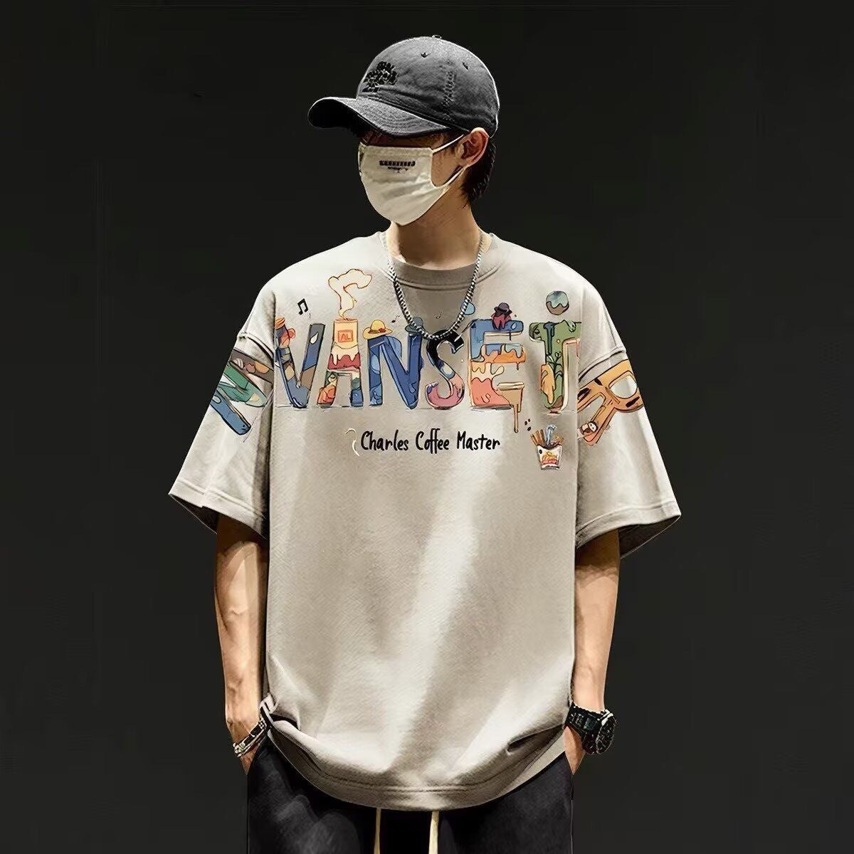 Mens Loose Fitting Casual Top