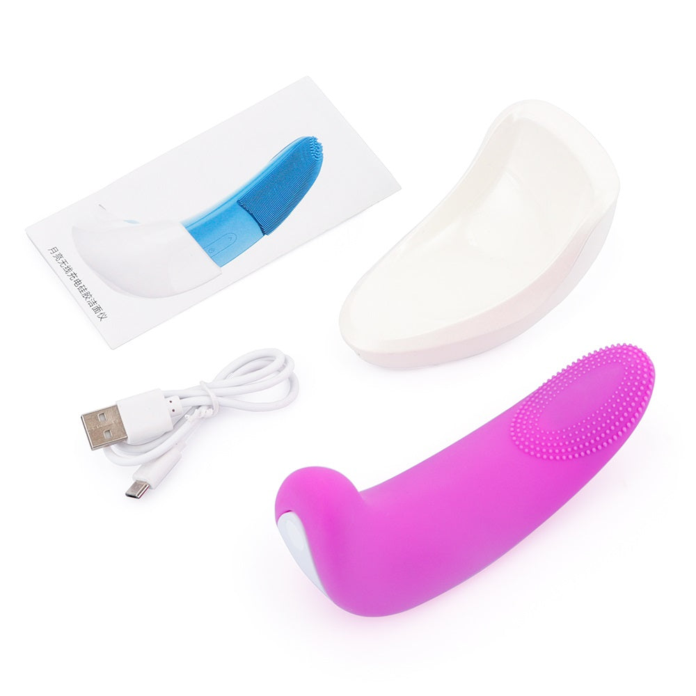 Electric Silicone Facial Cleansing Brush – Rechargeable Face Washer & Deep Pore Cleaning Massager for Daily Skincare