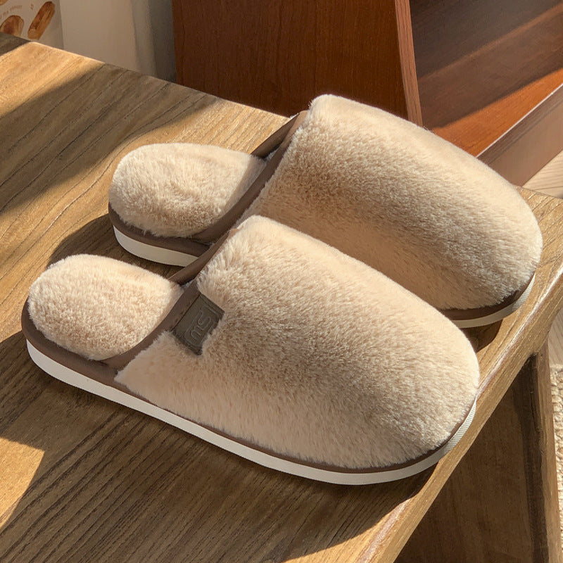 Winter Plush Non-slip Slippers: Cozy Comfort for Your Home