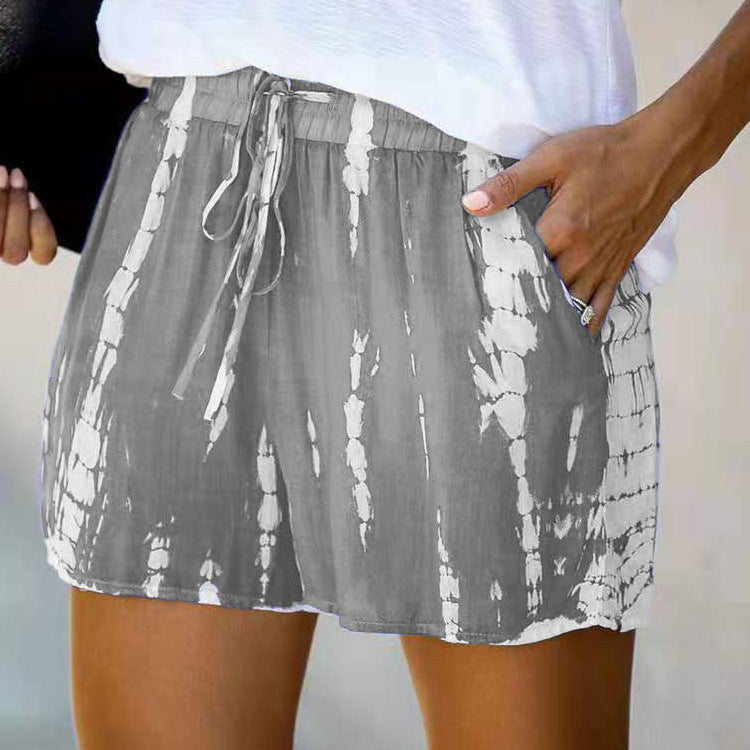 Chic and Comfortable Tie-Dye Wide-Leg Shorts for Effortless Summer Style