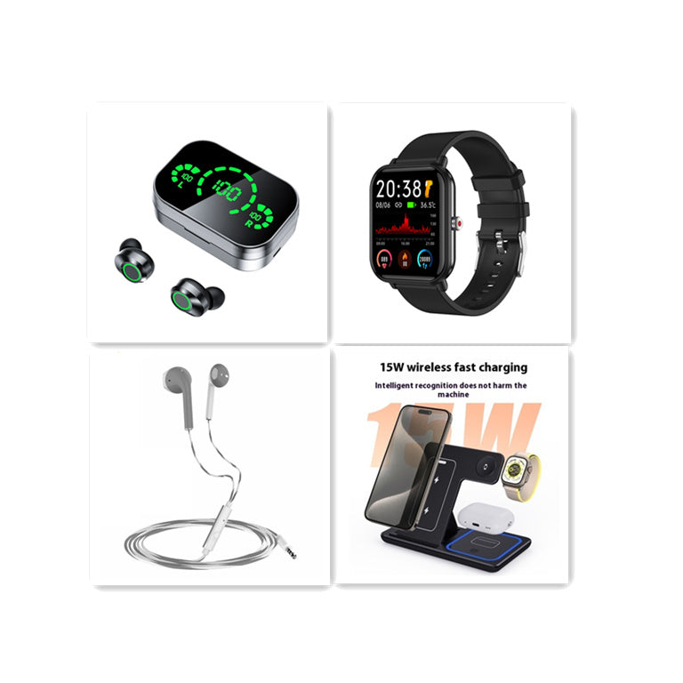 Wireless Bluetooth-compatible Headset TWS Large Screen Smart Digital Display  | Koalakits36