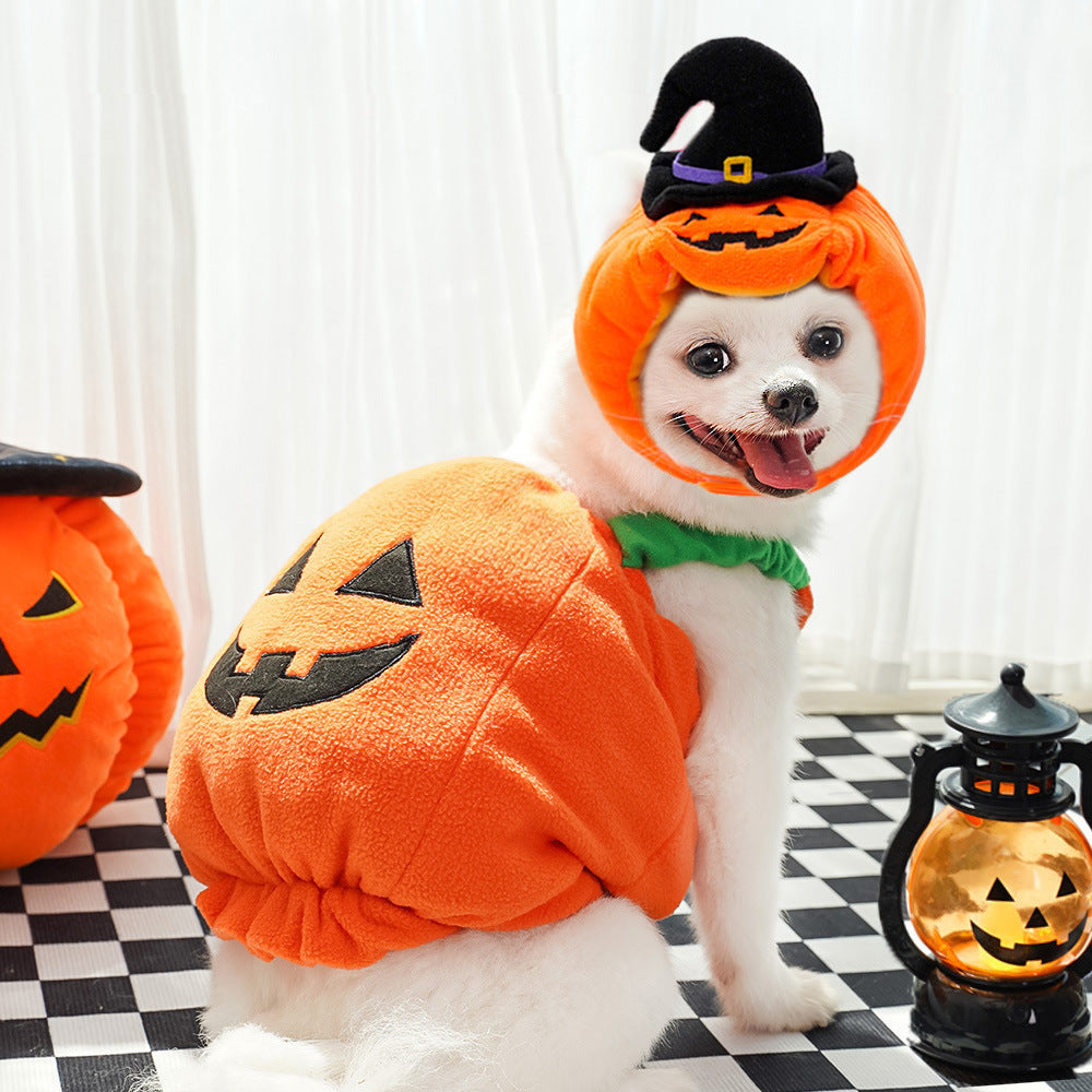 Halloween Pumpkin Vest For Dogs Cats Festive Pet Costume Harness Funny Thanksgiving Christmas Apparel For Small Pets Koalakits36