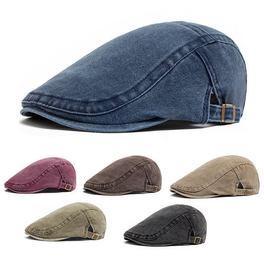 Retro Washed Denim Hat Cowboy Beret Fashion Casual Baseball Cap | Koalakits36