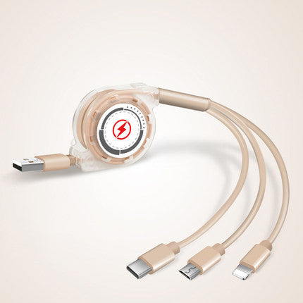 Telescopic charging cable