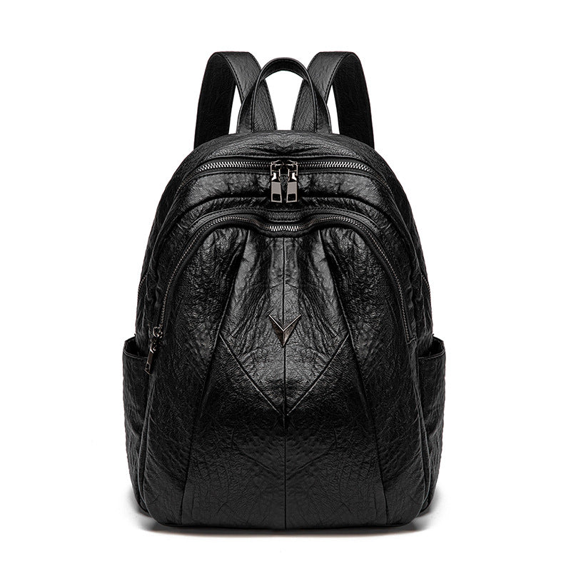 Stylish Women's Casual Leather Backpack - Soft & Durable for Everyday Adventure