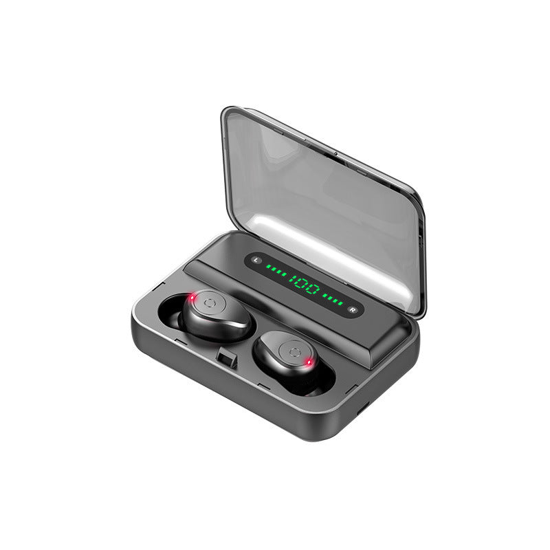 Bluetooth 5.0 Wireless Earbuds with 2000mAh Power Bank Charging Case – Stereo Headset with Voice Control, Hands-Free Calling & Music Playback