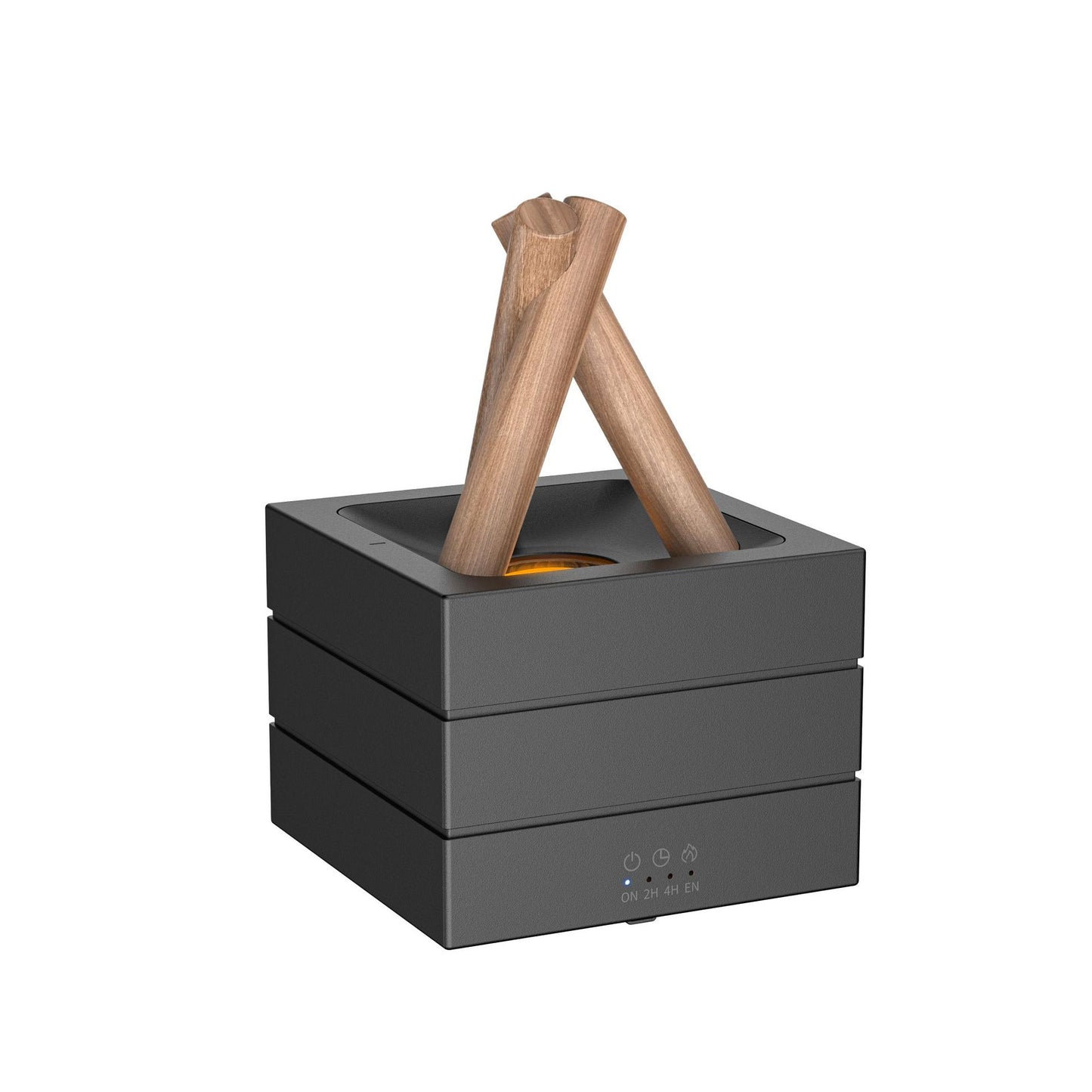 Flame Effect Aromatherapy Humidifier Aroma Diffuser Desktop Usb Plug-in Heavy Fog Essential Oil Compatible 7-Color LED Light Koalakits36