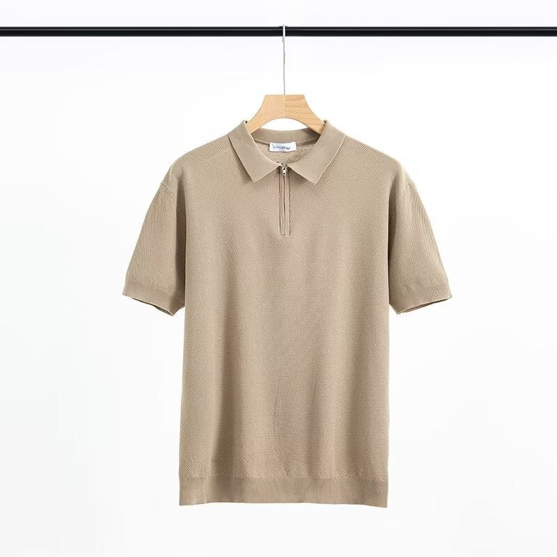 Zipper Polo Shirt for Men - Short Sleeve | Koalakits36