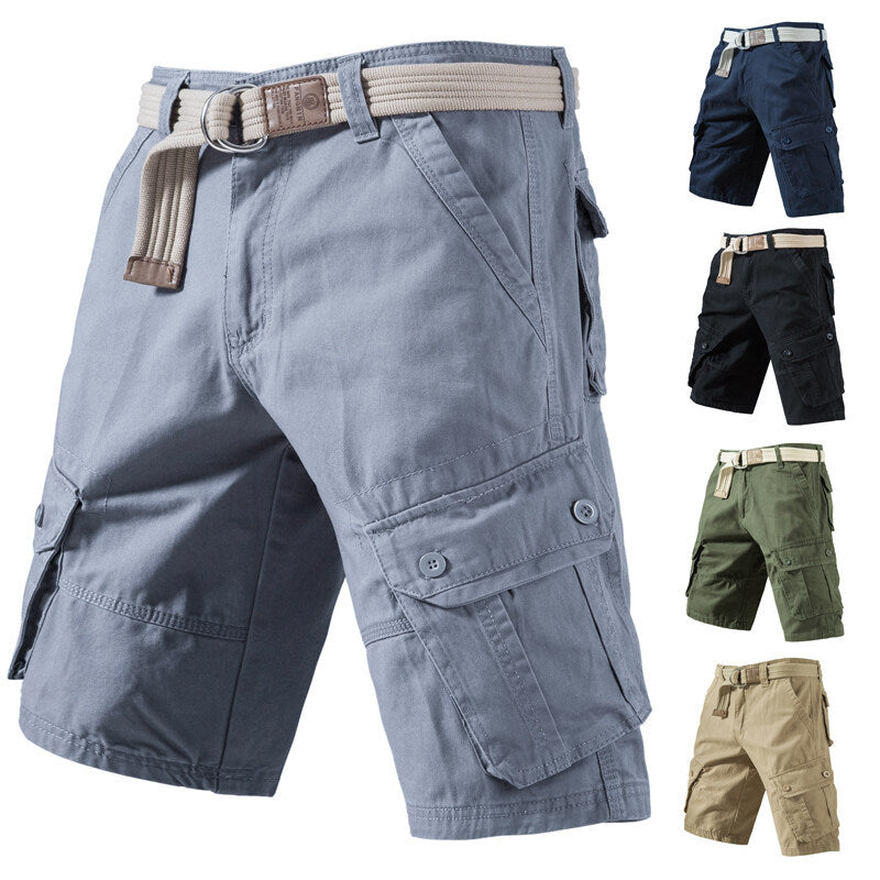 Summer Cargo Shorts With Pockets Fashion Solid Short Pants | Koalakits36