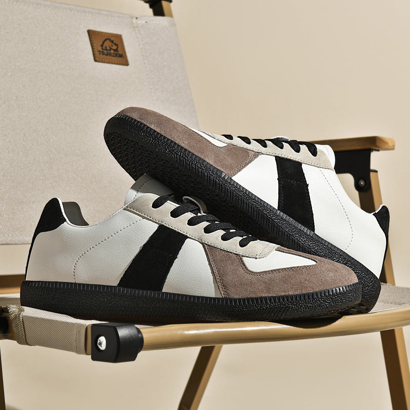 Top Layer Pigskin Leather Sneaker Japanese Canvas Retro | Koalakits36 shoes