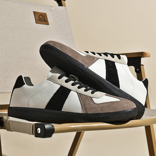 Top Layer Pigskin Leather Sneaker Japanese Canvas Retro | Koalakits36 shoes