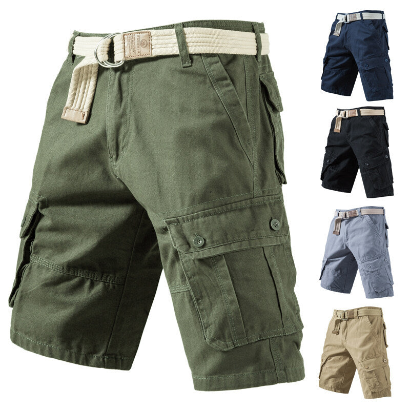 Summer Cargo Shorts With Pockets Fashion Solid Short Pants | Koalakits36