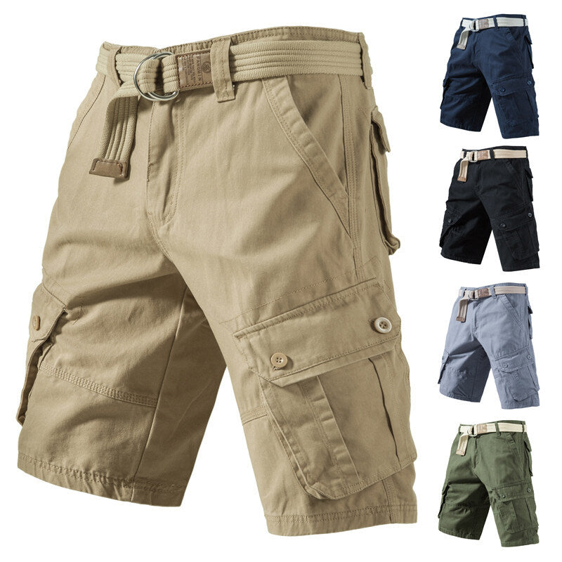 Summer Cargo Shorts With Pockets Fashion Solid Short Pants | Koalakits36