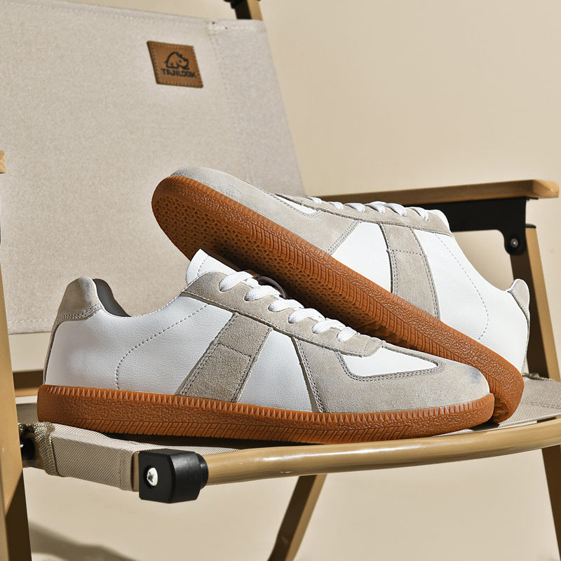 Top Layer Pigskin Leather Sneaker Japanese Canvas Retro | Koalakits36 shoes
