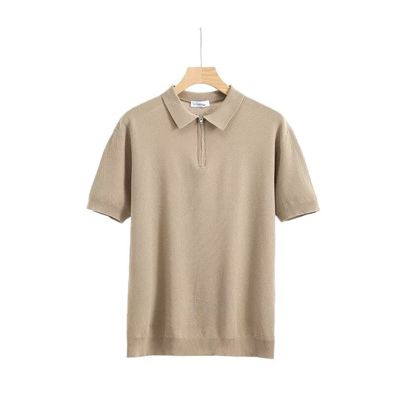 Zipper Polo Shirt for Men - Short Sleeve | Koalakits36