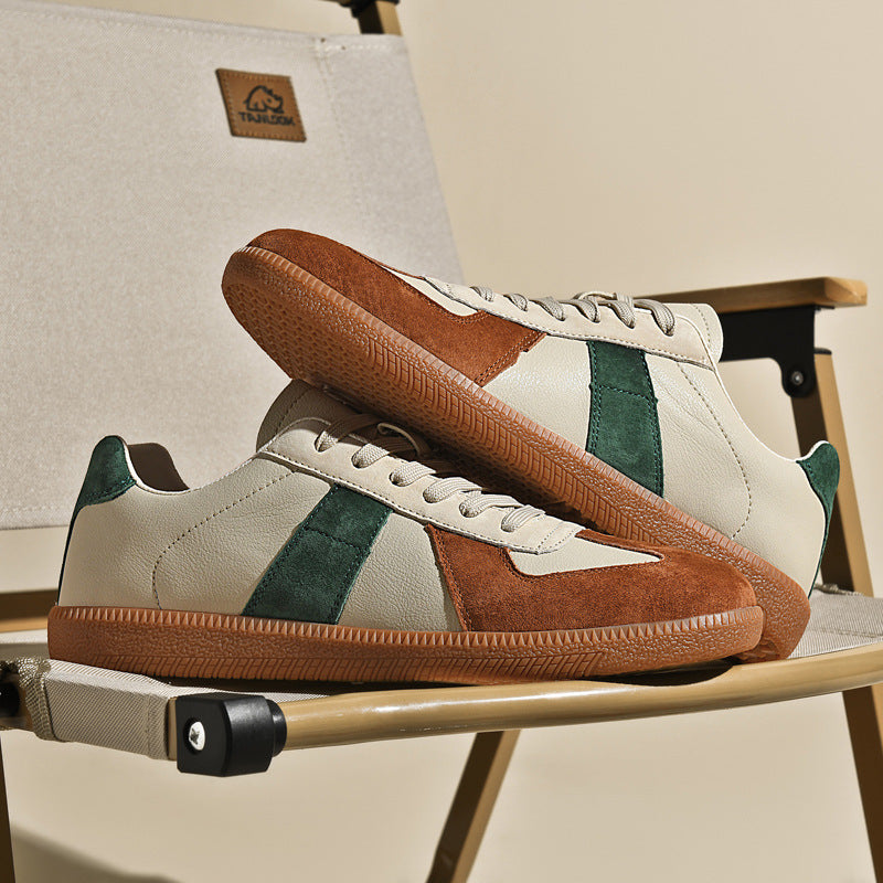 Top Layer Pigskin Leather Sneaker Japanese Canvas Retro | Koalakits36 shoes