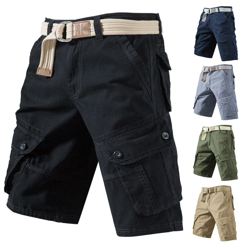 Summer Cargo Shorts With Pockets Fashion Solid Short Pants | Koalakits36