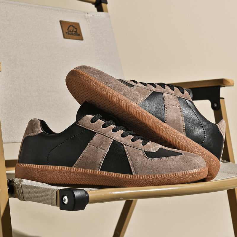 Top Layer Pigskin Leather Sneaker Japanese Canvas Retro | Koalakits36 shoes