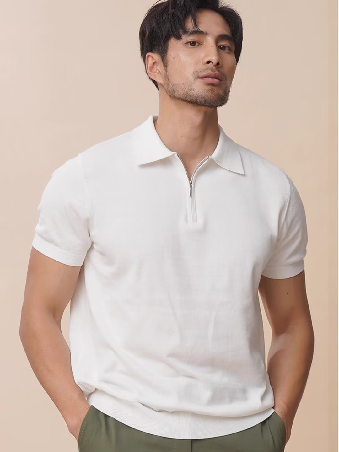 Zipper Polo Shirt for Men - Short Sleeve | Koalakits36