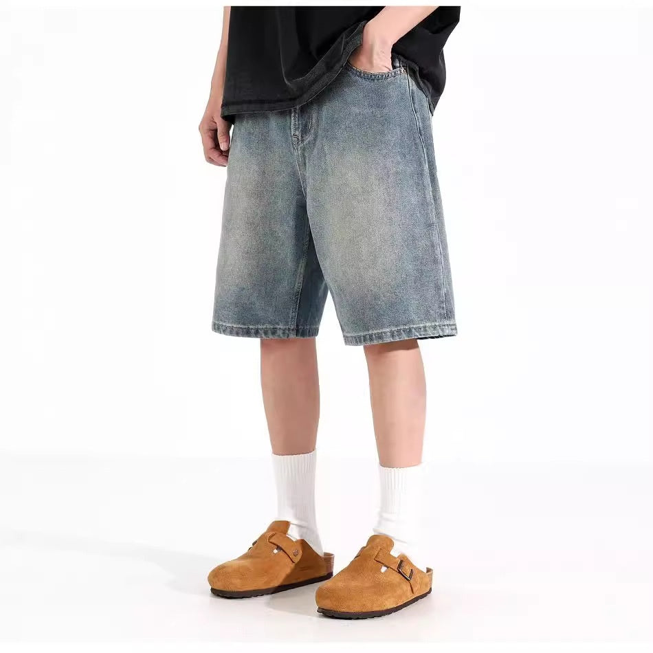 Denim Sports Shorts - Loose Fit Overalls | Koalakits36