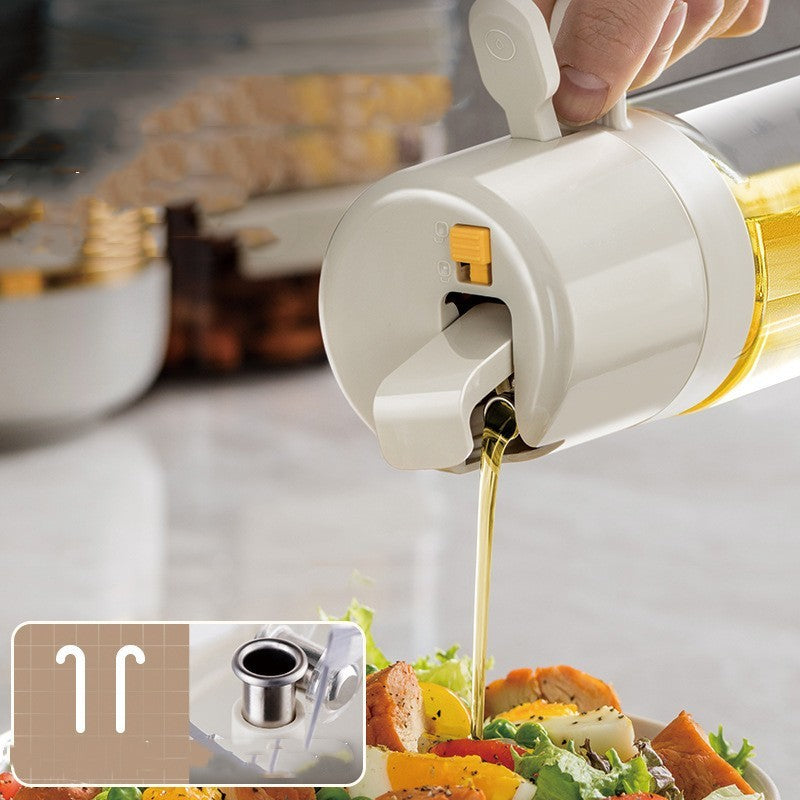 2 In 1 Oil Sprayer Bottle BBQ Cooking Oil Dispenser 