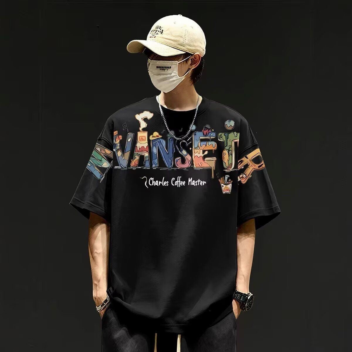 Mens Loose Fitting Casual Top