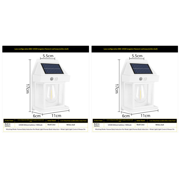 Transform Your Outdoor Space with Our Solar Motion Sensor Wall Light