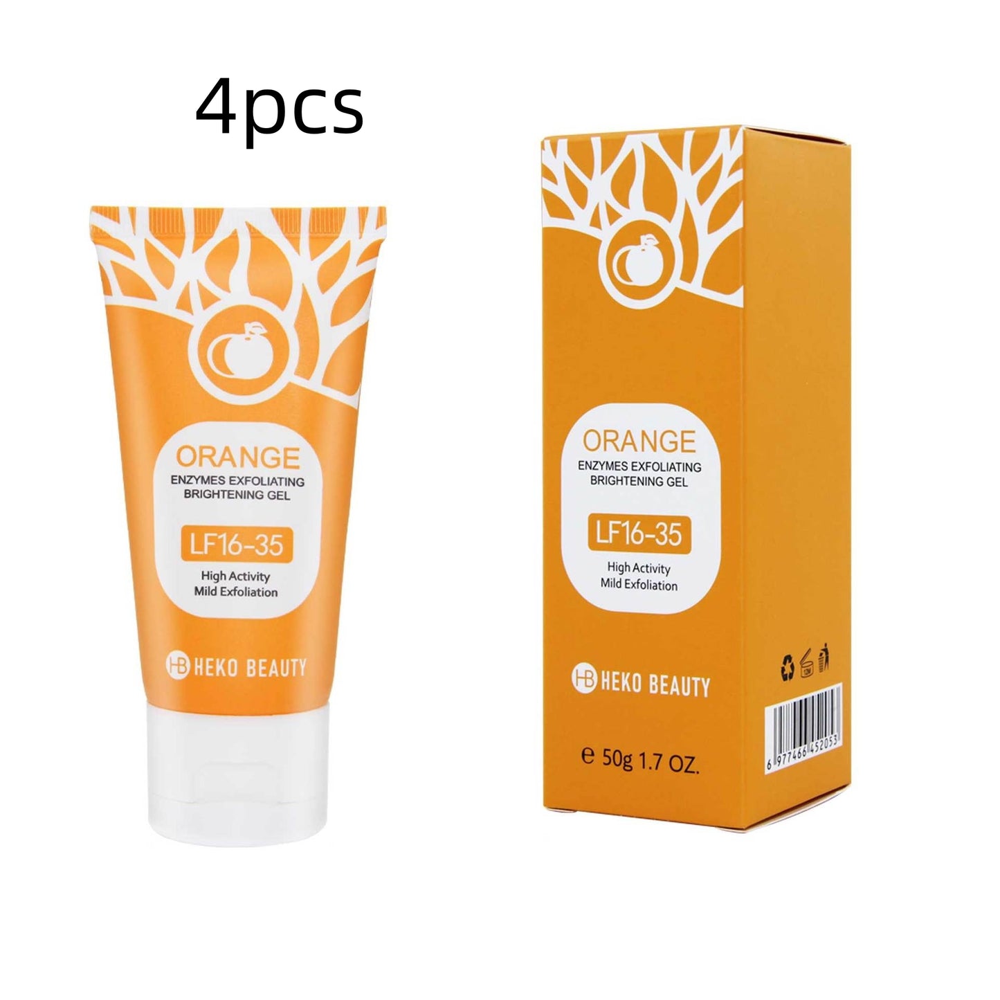 Orange Enzyme Exfoliating Gel for Face – Gentle & Natural