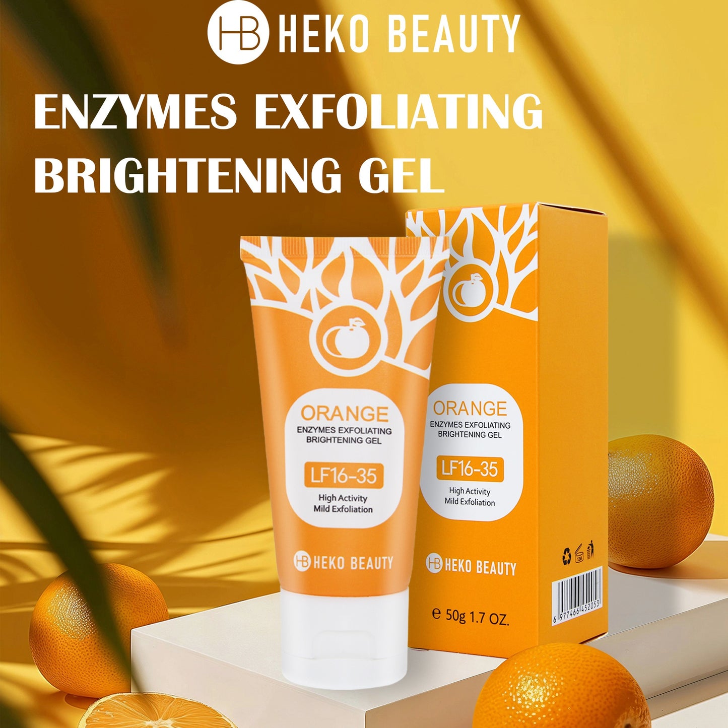 Orange Enzyme Exfoliating Gel for Face – Gentle & Natural