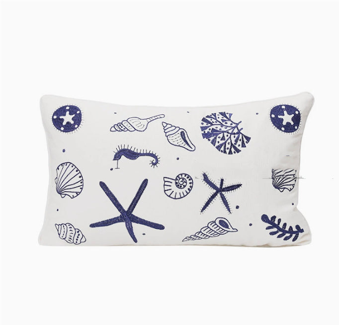 Home Embroidery Plants And Flowers Pillow
