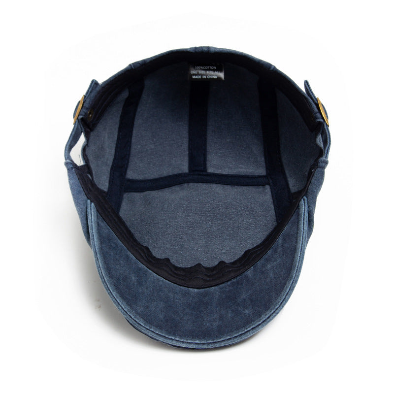 Retro Washed Denim Hat Cowboy Beret Fashion Casual Baseball Cap | Koalakits36