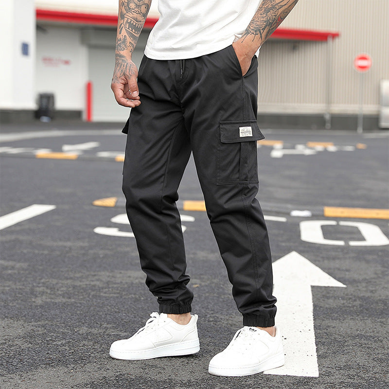 Men's Casual Overalls – Loose Cropped Pants | Koalakits36