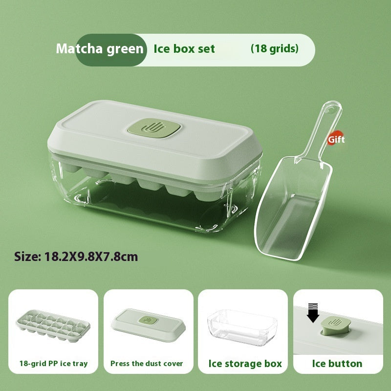 32 Grid Silicone Ice Cube Tray Mould With Lid Shovel Storage Box | Koalakits36