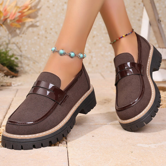 Plus Size Loafers - Chunky Heel Comfort | Koalakits36