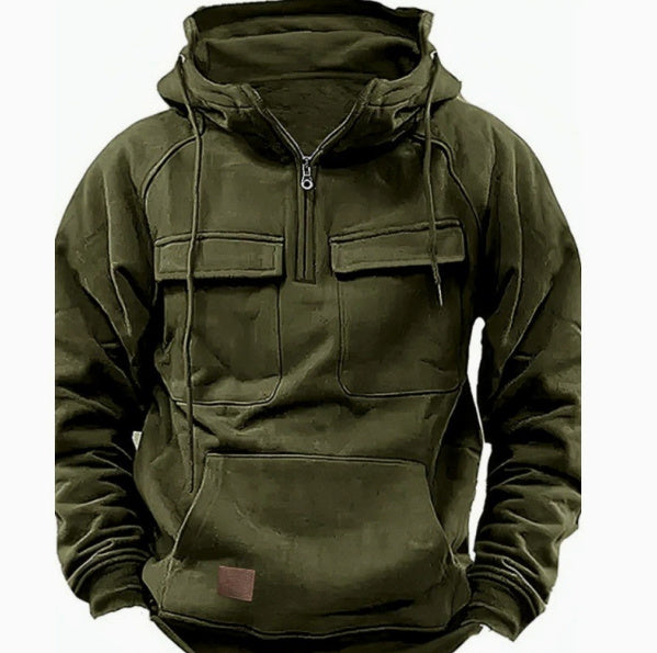 Men's Zip-up Hoodies Sweatshirt With Drawstring And Pocket Design  Casual Sweatshirt | Koalakits36