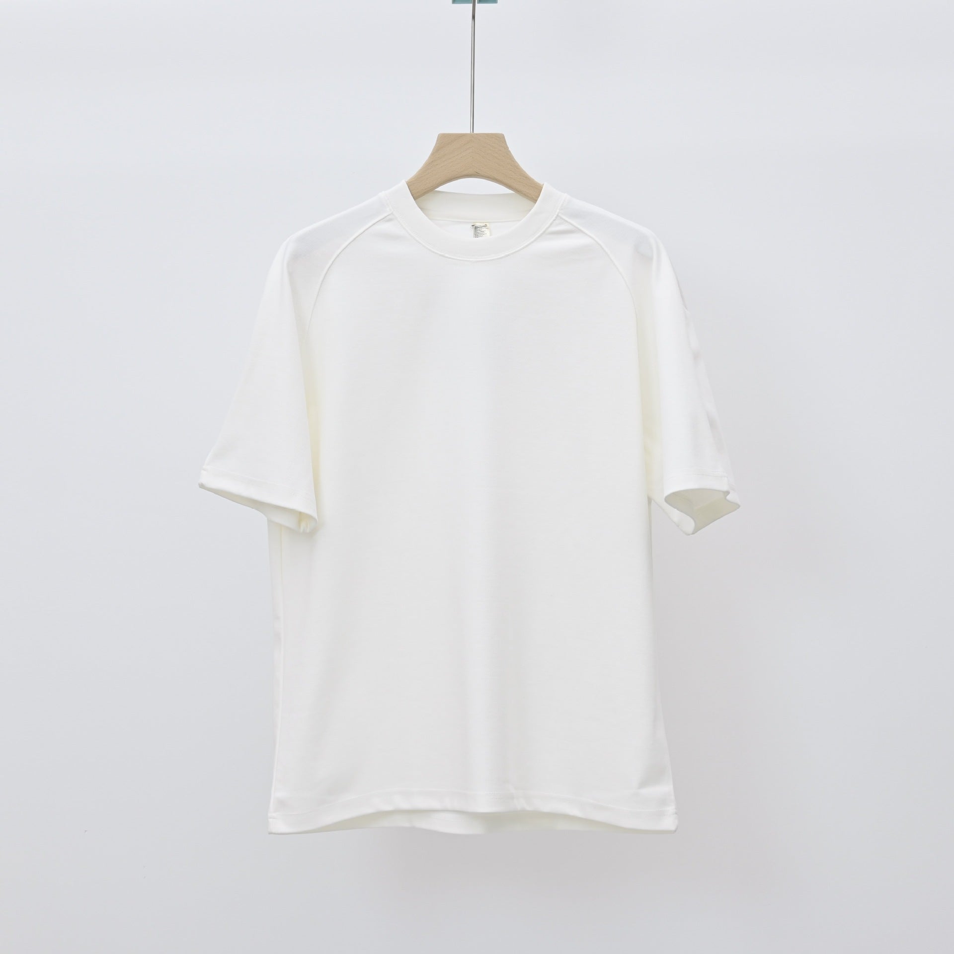 Mens Loose-Fit Patchwork T-Shirt Top