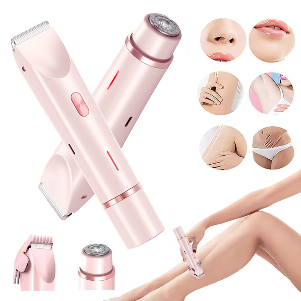 Hair Remover Women's Double Head Shaver Private Pubic Hair Trimmer Electric Razor Wet Dry | Koalakits36