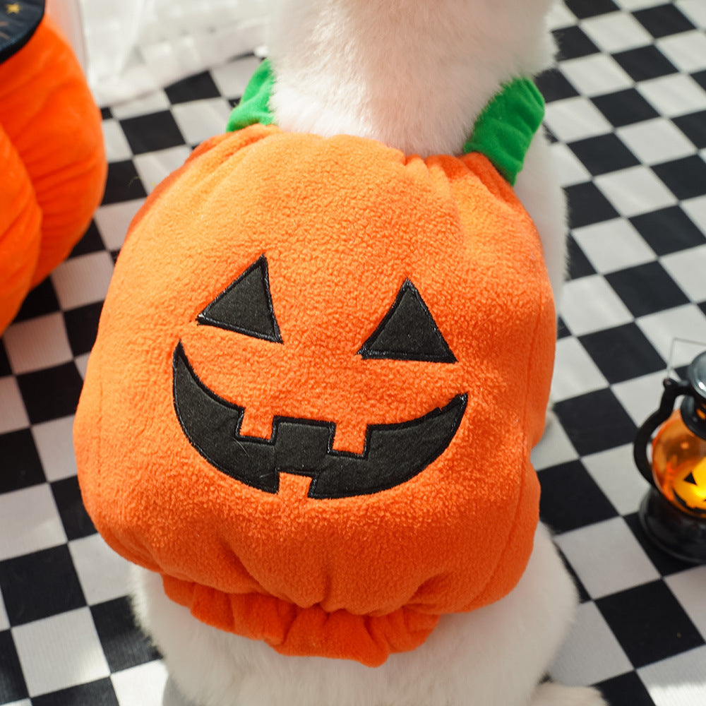 Halloween Pumpkin Vest For Dogs Cats Festive Pet Costume Harness Funny Thanksgiving Christmas Apparel For Small Pets Koalakits36