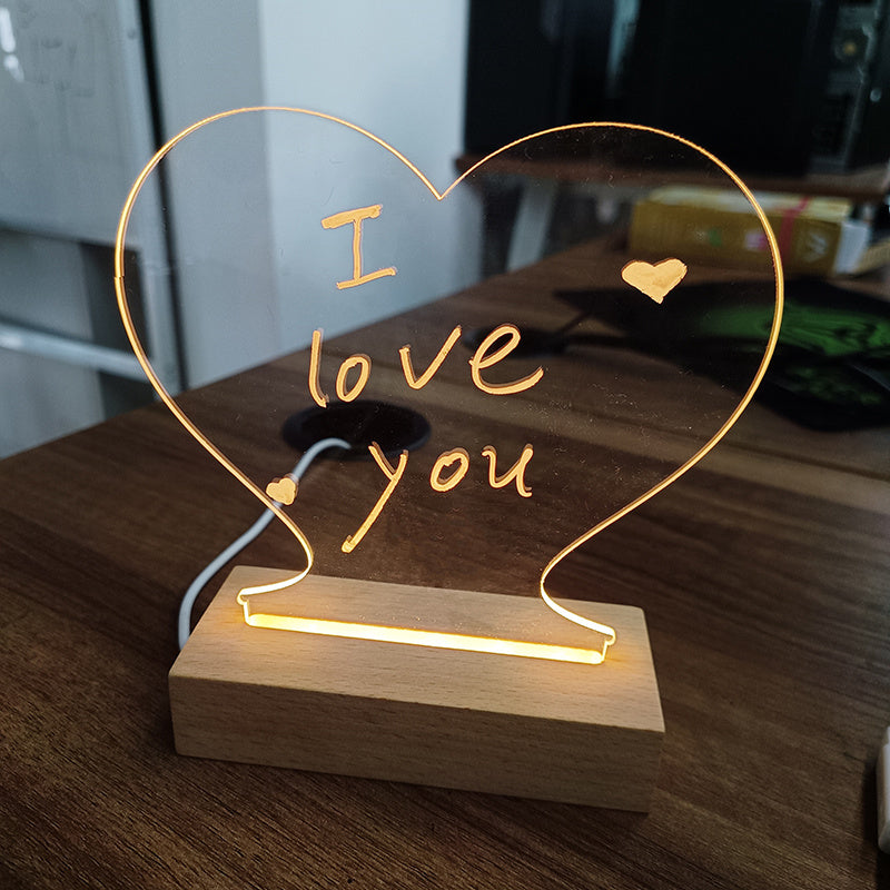 Creative Note Board Creative Led Night Light Holiday Light With Pen Gift Decoration Night Lamp Koalakits36