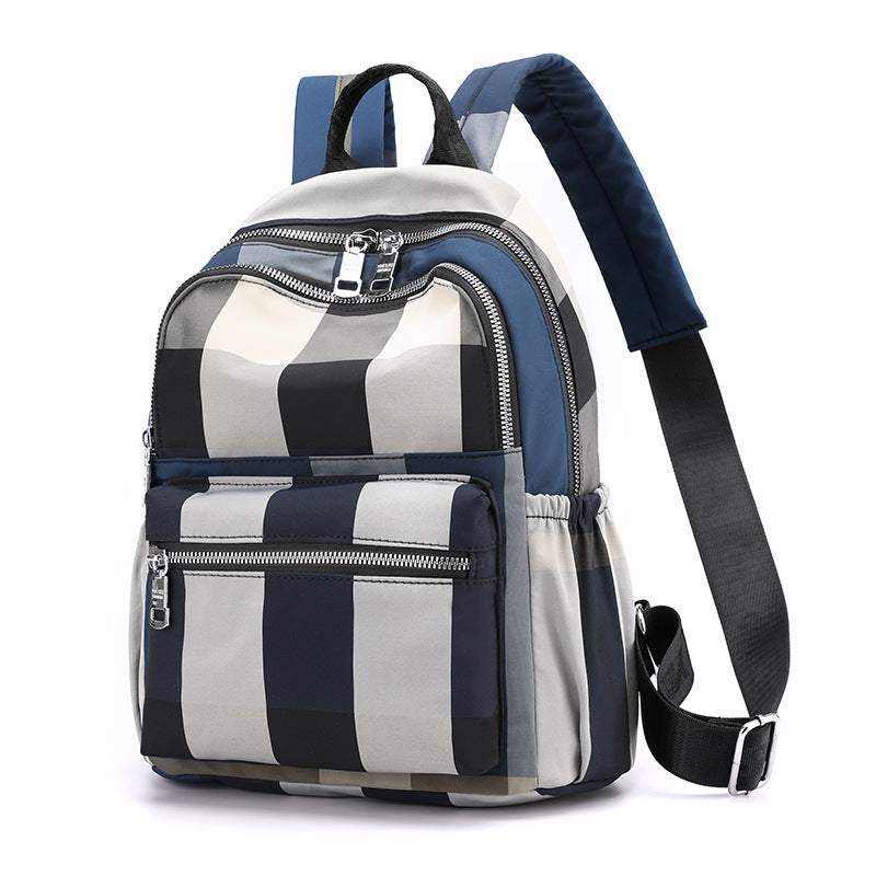 Lattice Lightweight Oxford Backpack – Stylish Small Travel Backpack for Everyday Use, School & Casual Outings