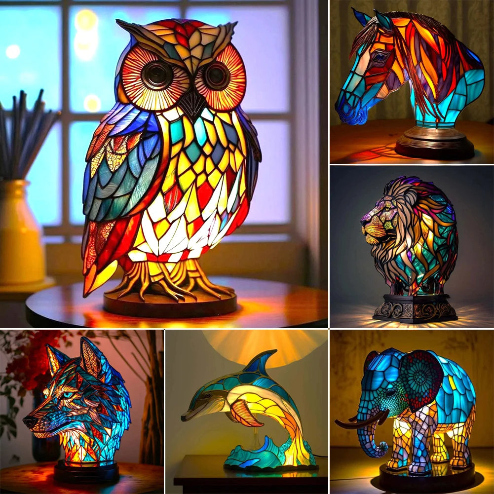 3D Colored Animal Light Desk Lamp Animal Series Decorative Night Light Animal  Vintage Table Lamp Home Decoration | Koalakits36