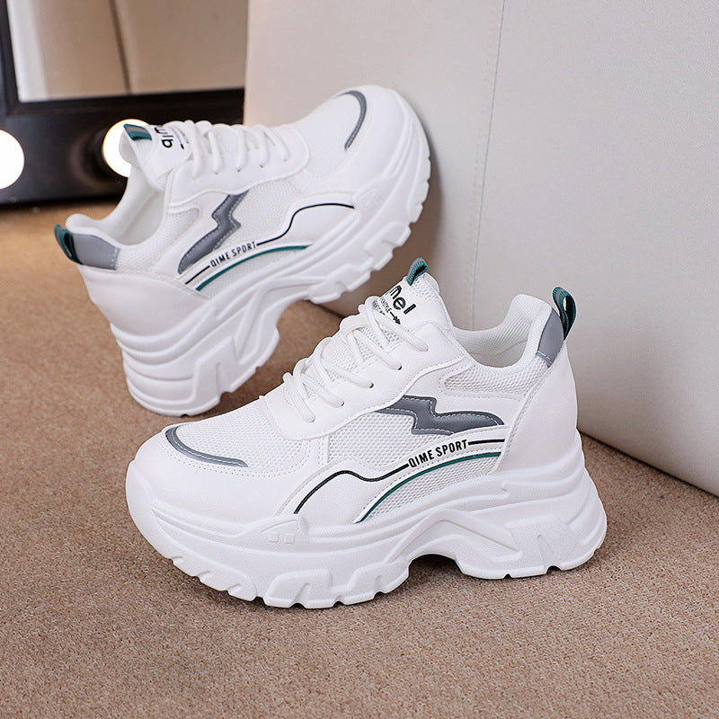 Height Increasing Insole Breathable White Shoes | Koalakits36
