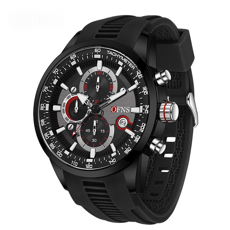 Men’s Quartz Chronograph Watch – Sleek Three-Hand Style