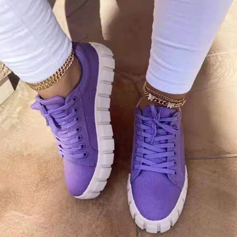 Canvas Platform Sneakers – Women's Shoes | Koalakits36