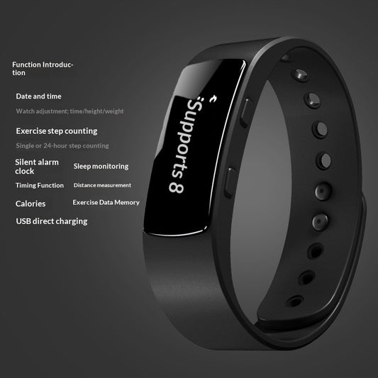 Pedometer Vibration Alarm Waterproof Smartwatch