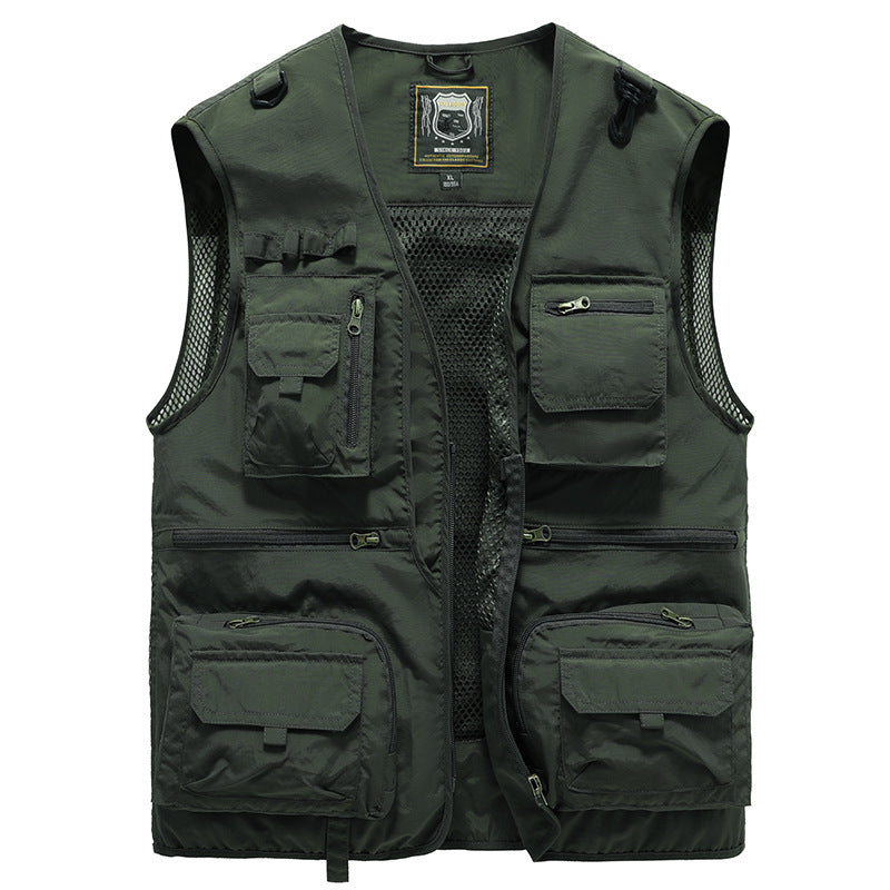 14 Pockets Summer Tactical Outdoor Waistcoat Mesh Cargo Sleeveless Jacket Tool Vest | Koalakits36