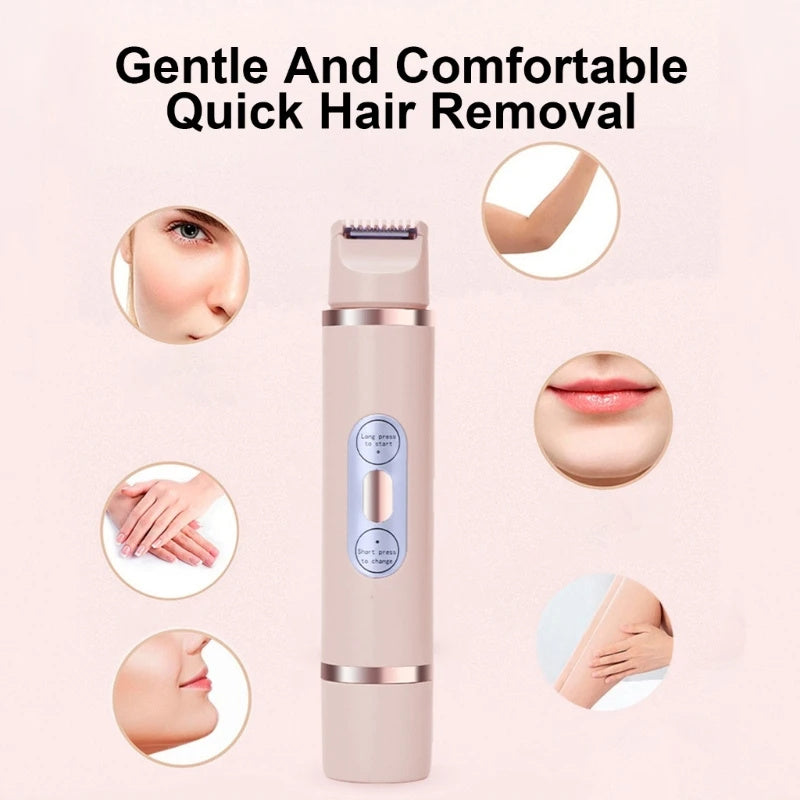 Dual-Head Electric Shaver Painless Women's Epilator Bikini Hair Removal Device Automatic Hair Trimmer | Koalakits36