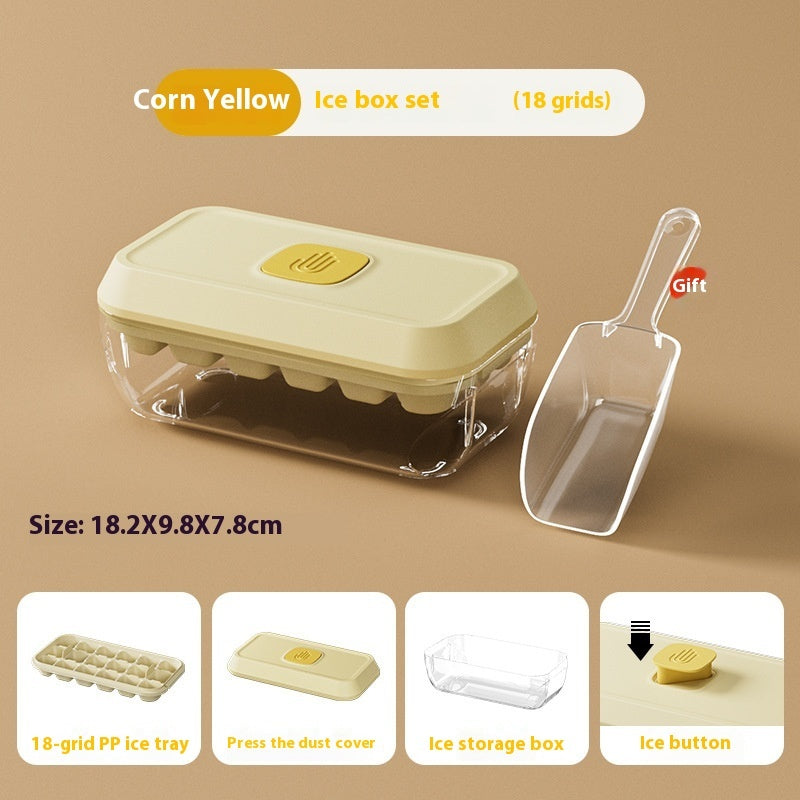 32 Grid Silicone Ice Cube Tray Mould With Lid Shovel Storage Box | Koalakits36